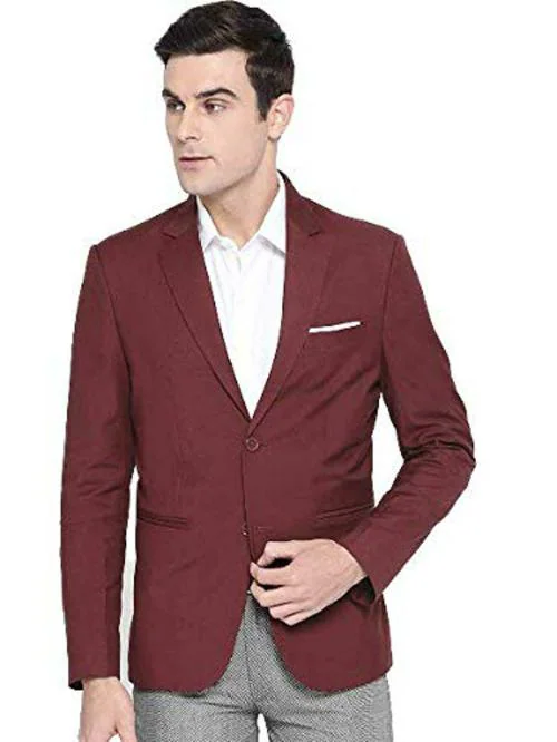 Luxrio Men Maroon Blazer