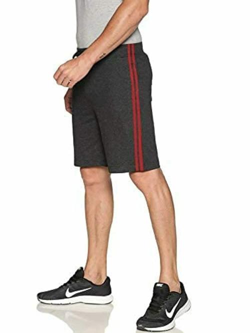 Blue Tyga Men And Women Grey Cotton Shorts - M