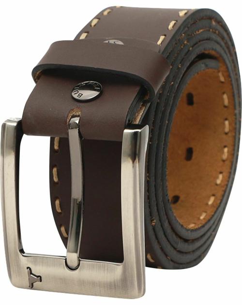 BULCHEE Men Casual Brown Genuine Leather Belt