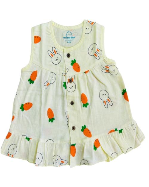 MY MINI BUDS Muslin 100% Pure Cotton Frocks Dresses, 6 month, baby girl, cloth, summer, daily, offer, today, deals, dress