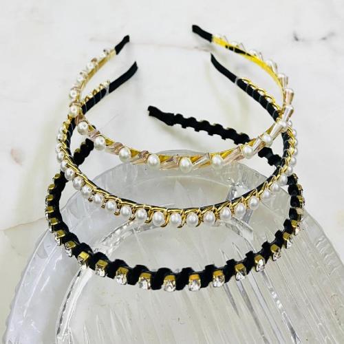 Deepti Chandna Designs 3 Piece Crystal & Pearl Rainbow Hair Band For Wedding Party Hair Band for Girls and Women Headband