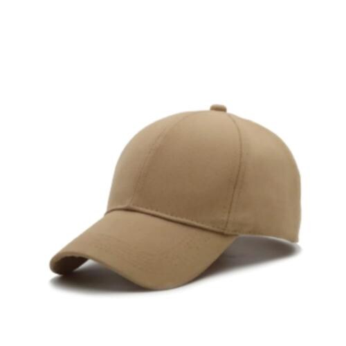 Mr. Cap Baseball Cotton Plain Adjustable caps for Men and Women (Caps-Beige)