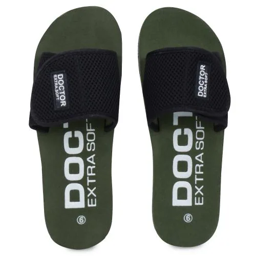DOCTOR EXTRA SOFT Women's Olive House Slippers