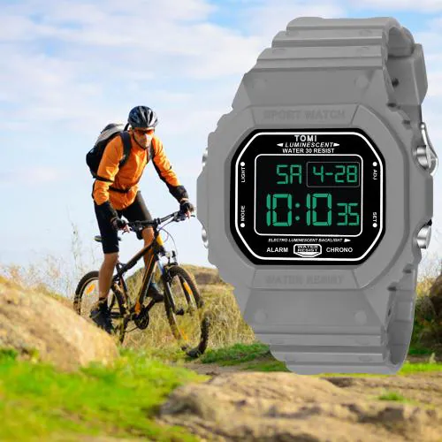 Tomi digital watch - for men (TM-1812G)