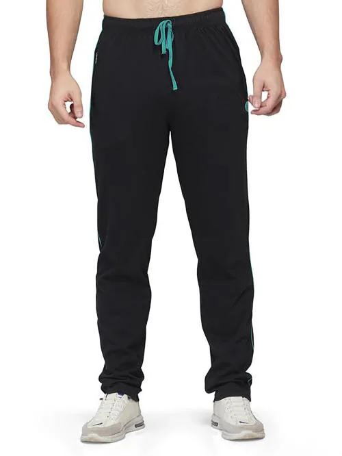 ESSA Mens Regular Fit Track Pants - Black(Small)