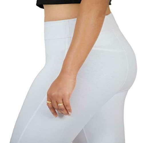 Belore Slims Women White Tummy Tucker Jegging Regular Jegging Ankle Length Slims with 4 Inch Elastic Waist Compression- Soft and Cool Super Stretch and High Recovery Breathable Fabric