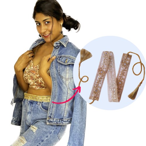 The Cool GrandMom Golden Girl's Adjustable Belt for Jeans, Skirts, Frocks | Kamarband(28)