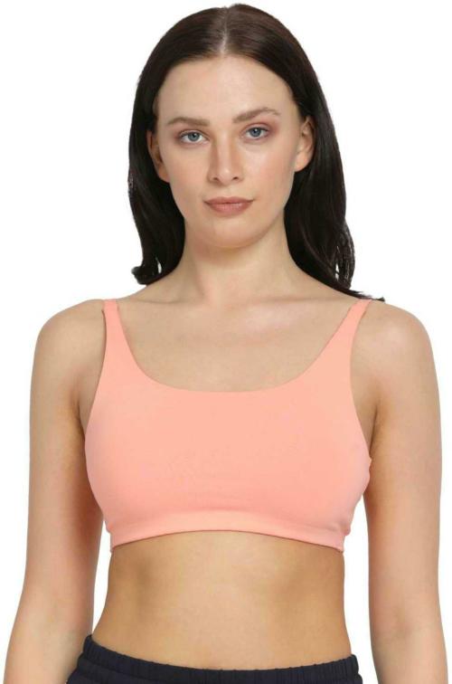 Lovable Women Non Padded & Non Wired Sports Bra ( Light Pink _ M )