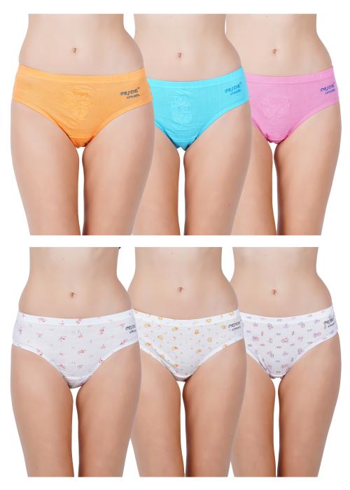 PRIDE APPAREL-LADIES PANTIES-PACK OF 6