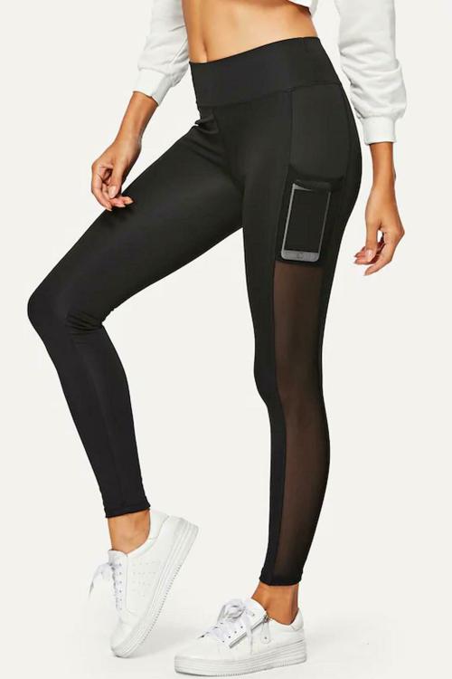 Blinkin Women Black Poly Stretch Single Tights