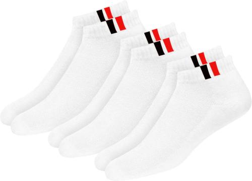 Jemox Unisex White Cotton Ankle Length Socks - Free (Pack Of 3)