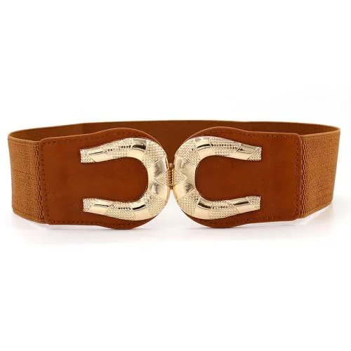 Buy REDHORNSCShaped Design Women's Elastic Waist Belt For Dresses
