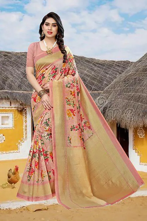 Gugaliya Women Multicolor Art Silk Saree