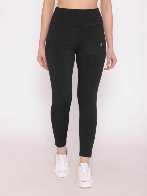 Mesmerro Women's Poly spandex Black Yoga Pants-2XL