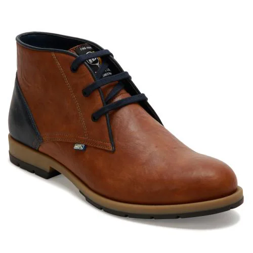 ID Men's Tan Lace-Up Chukka Boots