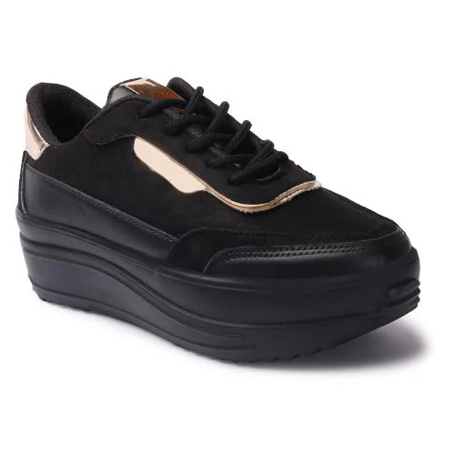 Vendoz Women Black Casual Shoes