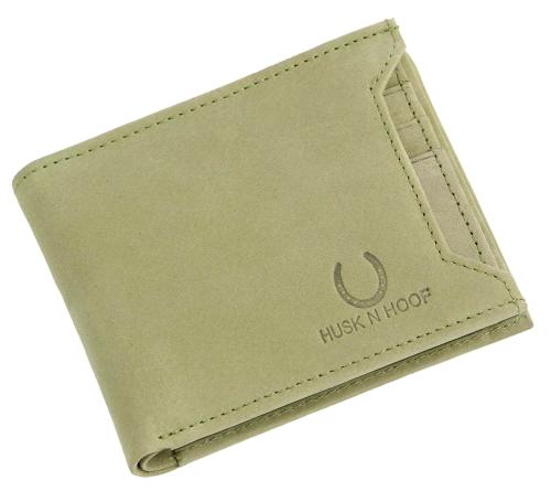 Husk N Hoof Hunter Green Leather Rfid Protected Wallet For Men