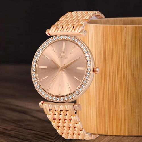 IIK COLLECTION Rose Gold Dial Rose Gold Stainless Steel Watch for Women & Girls (IIK-3189W)