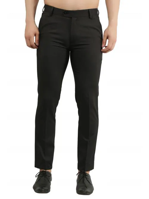 Men's Black Colour Formal Trouser