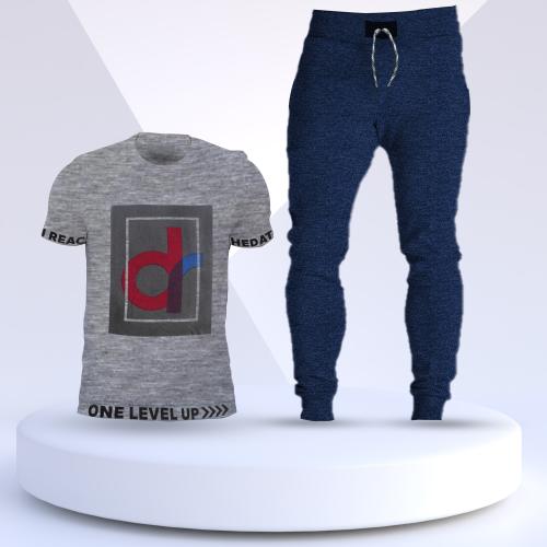 BINAYAK : WE DEAL WITH QUALITY ONLY - Premium Men's Organic Cotton Tracksuit Combo - Stylish Round Neck T-Shirt and Track Pant Set - Lightweight, Breathable, and Comfortable for Everyday Wear