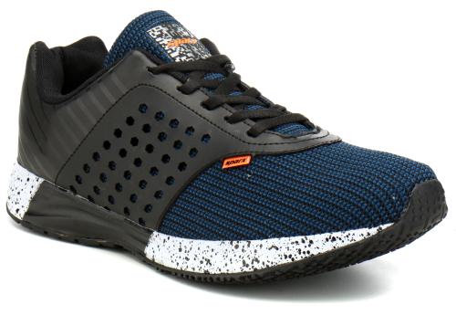 Sparx Men SM-318 Black Navy Blue Sports Shoes