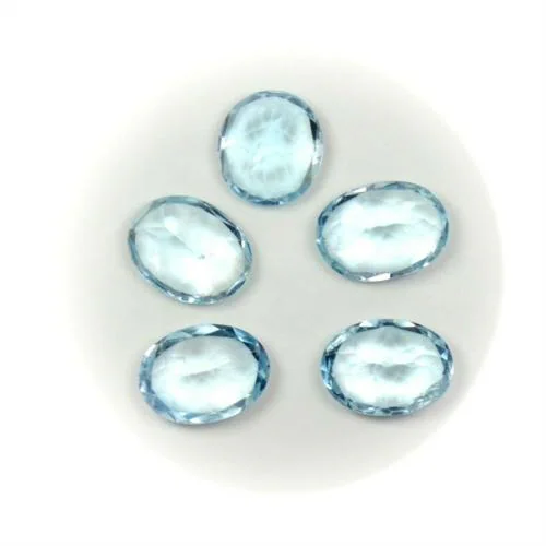 55Carat Natural Blue Topaz at Wholesale Rate Fine Quality 7.25 Ratti 6.89 Carat Oval Shape Neela Pukhraj 1 Pcs