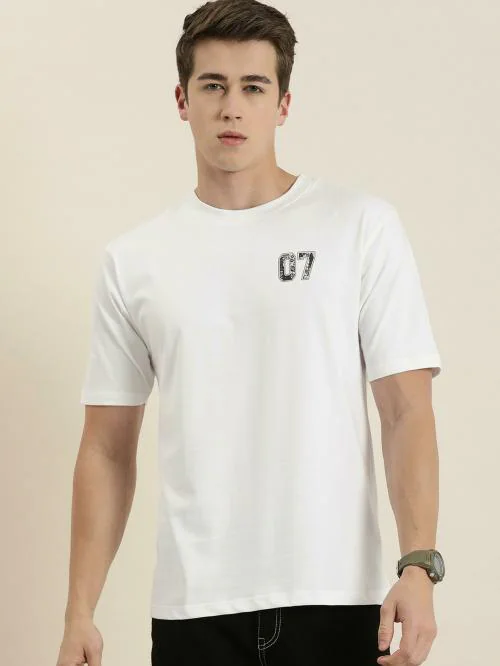 Difference of Opinion White Typographic Oversized T-Shirt