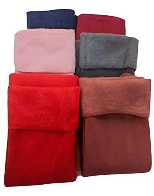 The beged Women's Ankle Length Wool Socks (Pack of 6) (Woolen Sockes-02_Multicolour)