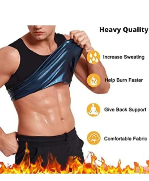 Fitolym Sweat Slim Shaper Vest for Men,& Womout fen Polymer Shapewear, Workor Weight Loss Waist