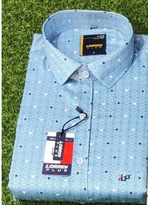 LORRENPLUS Men's Cotton Solid Formal/Semi Formal Shirt