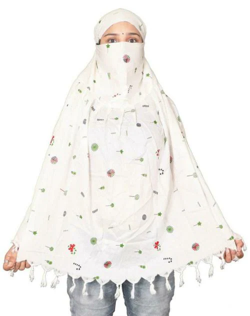 OM SHREE FASHION Cotton Innovative Stylish Printed Pattern Scarf With Sun Protection Cover Face Cotton Driving Scarf for Women and Girls (Multi Print Dupatta)