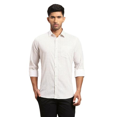 COLORPLUS Men Medium Orange Formal Shirt