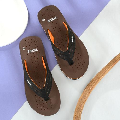BIRDE Stylish Comfortable Brown Slippers For Men's