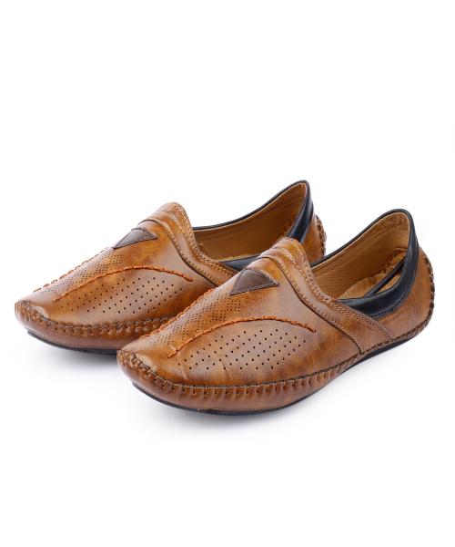 Dunzo Casual Loafers For Men's (Tan)
