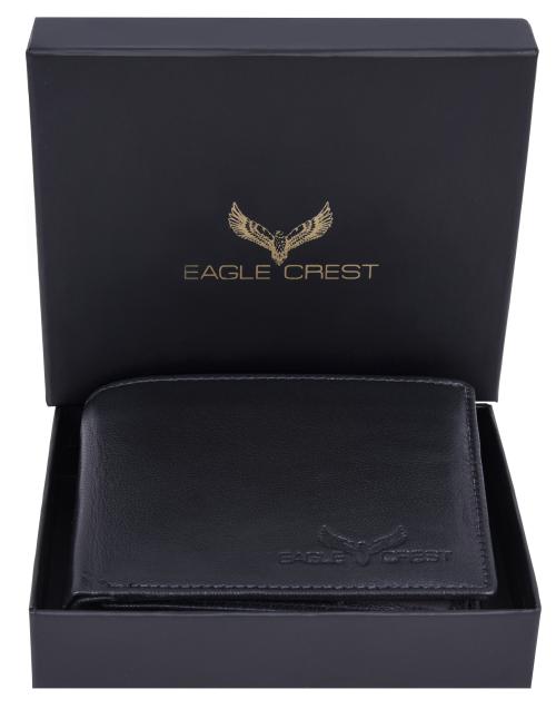 Eagle Crest Felix Black RFID Blocking Leather Wallet for Men