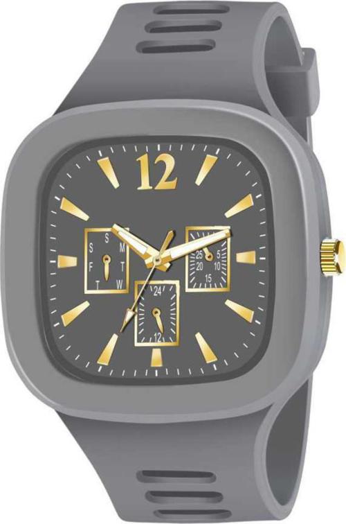Hamt Analog Grey Watch For Men (Sp-Ht-Fb-Gry)
