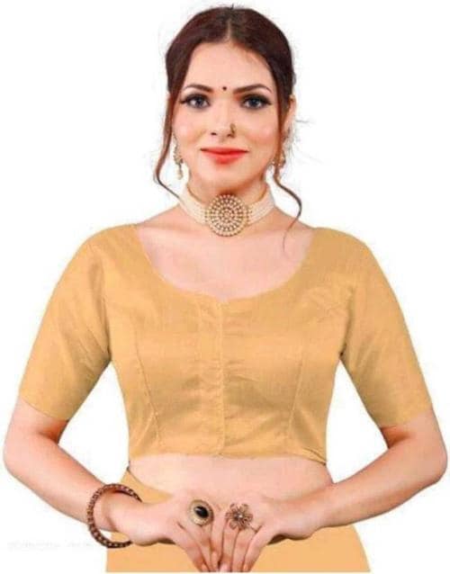 Murliwala CREATION Women's Solid Readymade Saree Blouse
