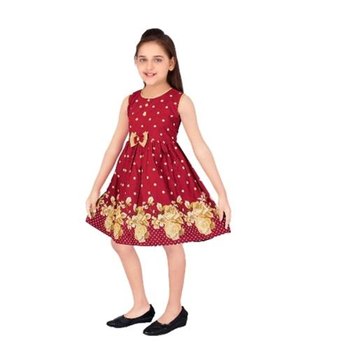 PROMISE KID Girl's Cotton knee length dress