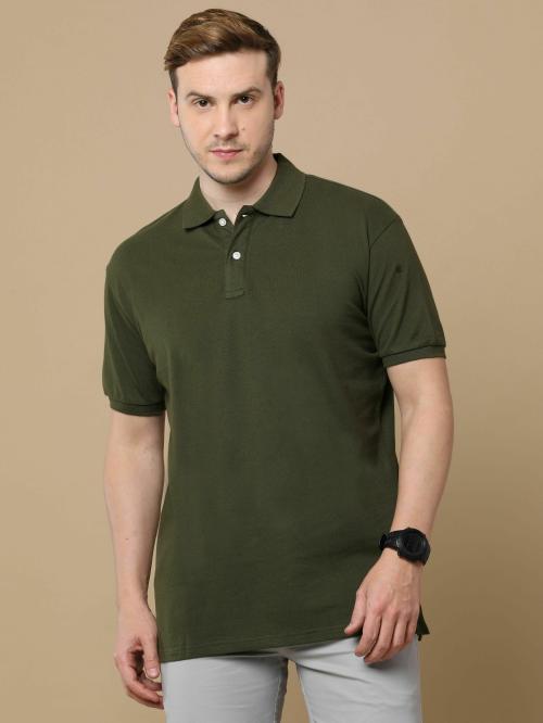 LAB CLOTHING CO SS Classic Collar Pique | Olive Colour | Size XL