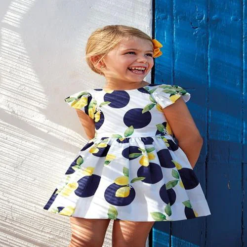 JB Fashion Fashioning Kid's Wear Girl's Frock (Multicolor) Size :5-6 Y