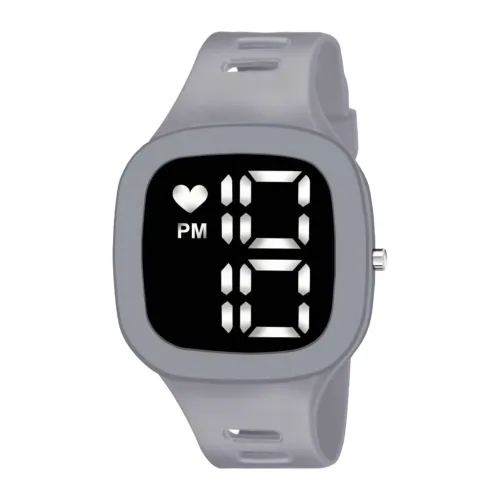 KIMY Kids Digital Watches with Luminous LED Display Fashion Digital Watch for Men - Waterproof Sports Square Watch for Boys & Baby Girls (Grey)