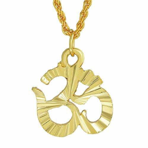 Buy ZUMRUT MAKING YOU A STYLE SENSATION Gold Plated Brass OM Pendant
