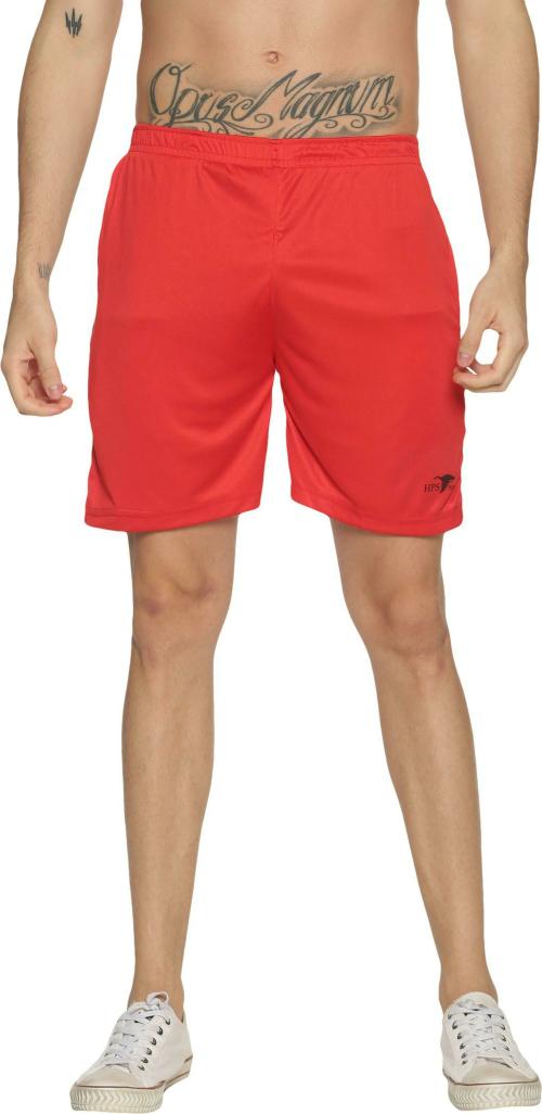 Buy HPS Sports Men Red Polycotton Solid Shorts (XXL) Online at Best