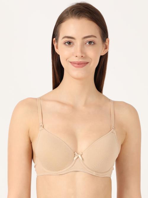 jockey Women Padded Under Wired Nude T-shirt Bra