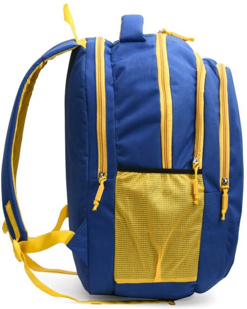 Leerooy Blue Canvas School Bag Backpack, 30 L