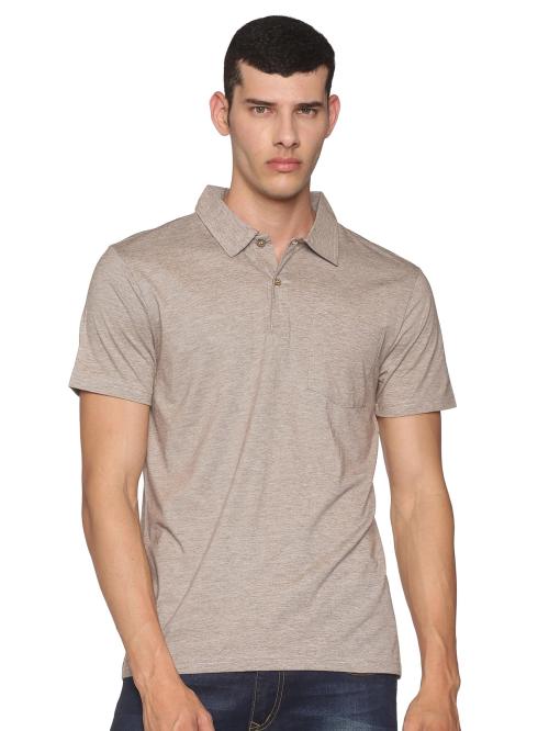 Ecoline Clothing Men Nut Brown 50-50 Blend Polo T-Shirt (S)