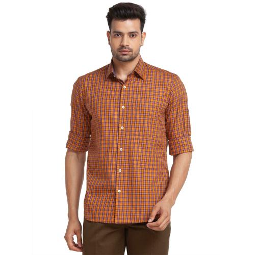 COLORPLUS Men Dark Maroon Formal Shirt