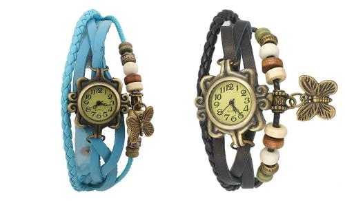 Acnos Analog Beige Dial Multicolor Strap Watch For Women - (44436)