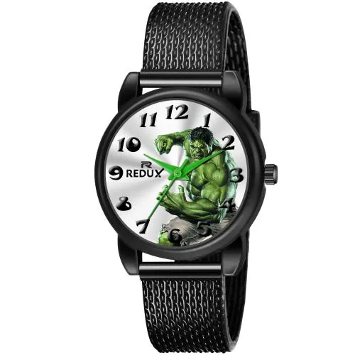 Redux KW-105 Analog Silver Dial Kids Watch for Boy's