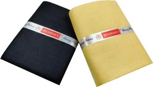 JHABAK'S Cotton Blend Solid Shirt & Trouser Fabric